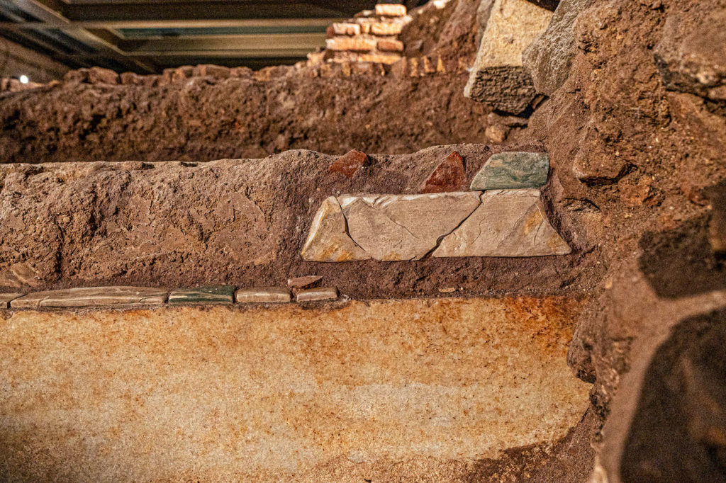 Excavation du Porticus Minucia. Photo : Surintendance spéciale de Rome